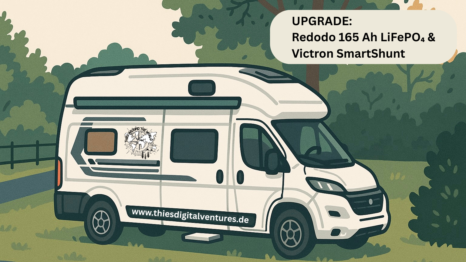 Wohnmobil Upgrade: LiFePO₄-Batterie & Batteriecomputer im Weinsberg CaraTour